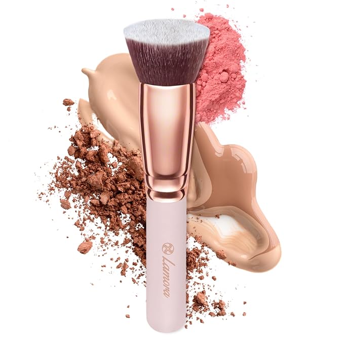 Versatile Kabuki Brush – Flat Top for Flawless Blending!